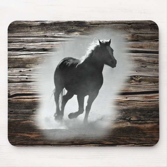Wild Horse Galloping Mouse Mat (Front)
