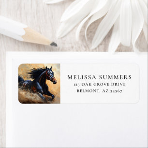 Wild Horse Galloping Return Address