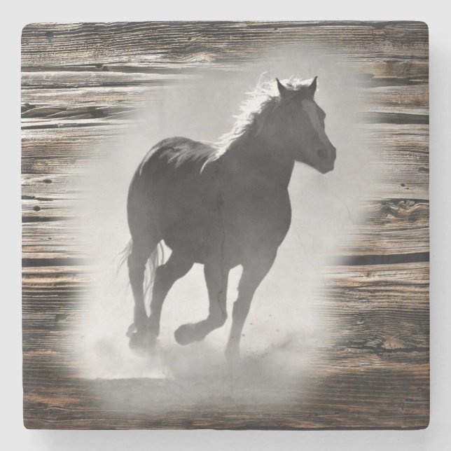 Wild Horse Galloping Stone Coaster (Front)
