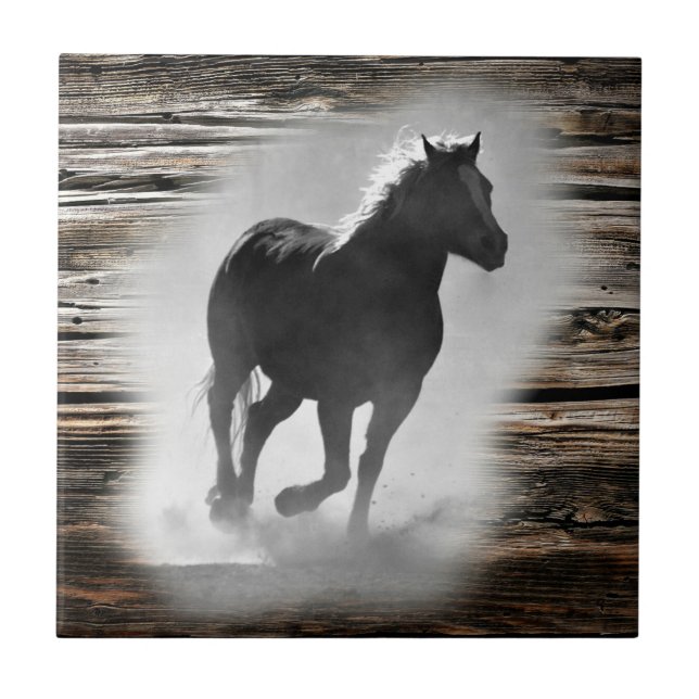 Wild Horse Galloping Tile (Front)