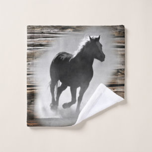 Wild Horse Galloping Wash Cloth