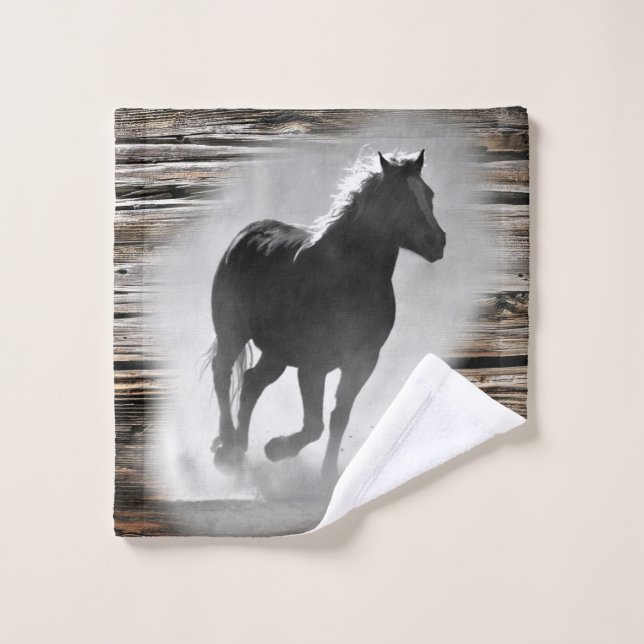 Wild Horse Galloping Wash Cloth (Wash Cloth)