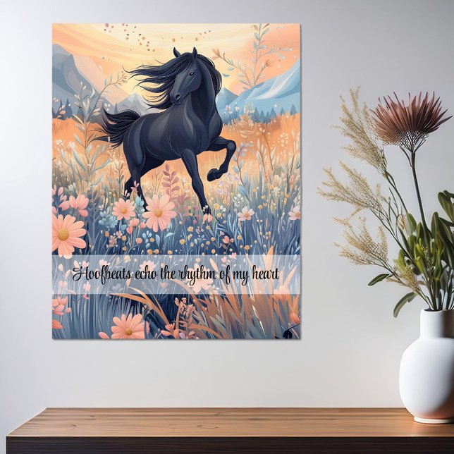 Wild Horse Girls Custom Slogan Vibrant Equestrian Poster (Wild Horse Girls Custom Slogan Vibrant Equestrian Poster)