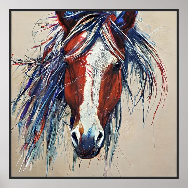 wild horse image   poster (Front)