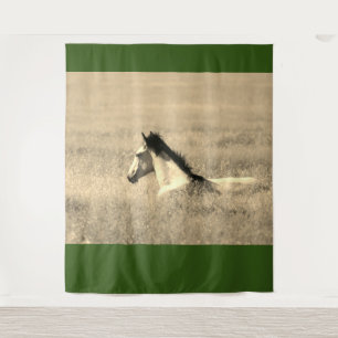 WILD HORSE IN THE DESERT CUSTOMIZABLE Tapestry