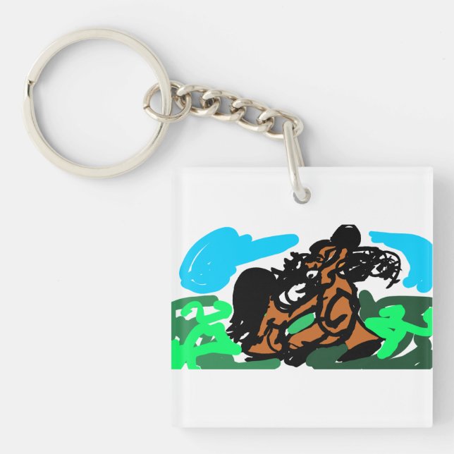 Wild horse  key ring (Front)