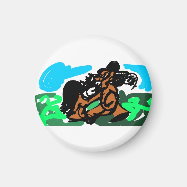 Wild horse  magnet (Front)