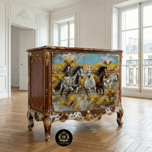 Wild Horse Mustang Rustic Decoupage Tissue Paper