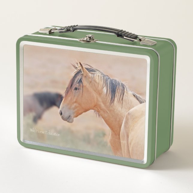 Wild horse portrait lunch box (Front)