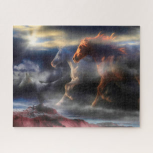 Wild Horse Spirits RUN TILL TOMORROW Jigsaw Puzzle