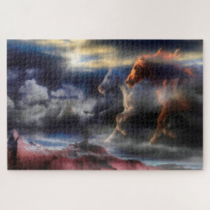 Wild Horse Spirits RUN TILL TOMORROW Jigsaw Puzzle