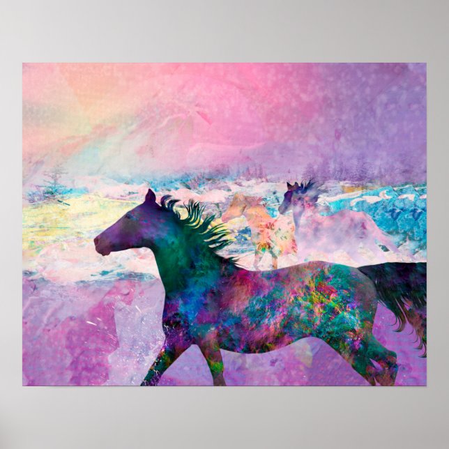 Wild Horse Spirits WE ARE THE LAND Poster (Front)