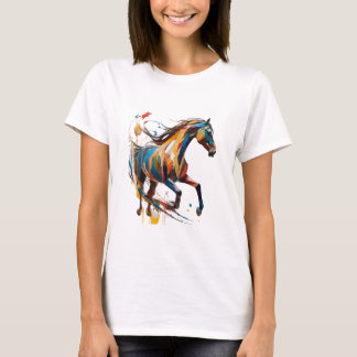 Wild Horse T Shirt Colourful Spirit Horse T Shirt
