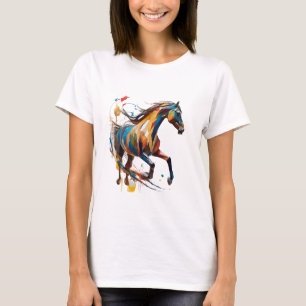 Wild Horse T Shirt Colourful Spirit Horse T Shirt
