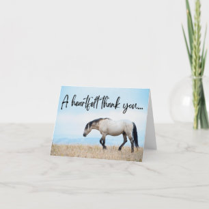 Wild Horse Thank You Card