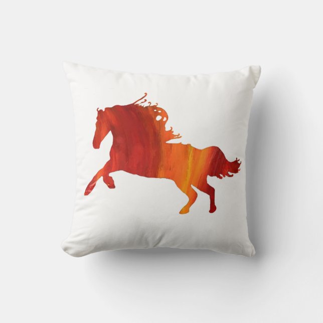 Wild horse  Throw Cushion (Front)