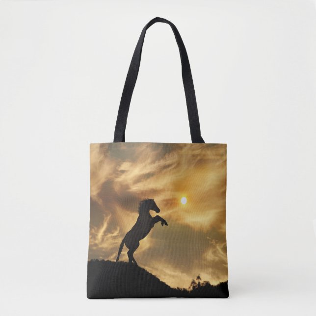 Wild Horse Totebag Tote Bag (Front)
