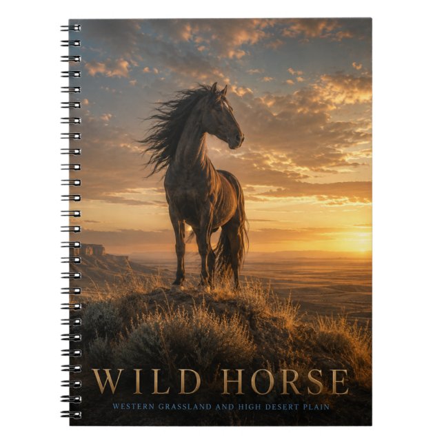 Wild Horse Western Grassland ANIMALS Notebook (Front)