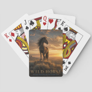 Wild Horse Western Grassland ANIMALS Poker Playing Cards