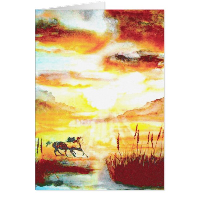 Wild Horses. (Front)