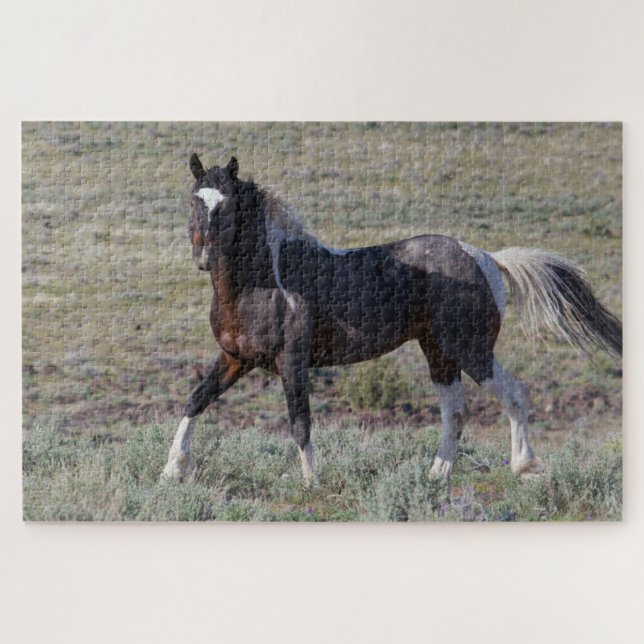 Wild Horses After a Dust Bath Jigsaw Puzzle (Horizontal)