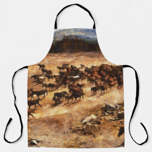 Wild Horses: Artistic Animal Majesty. Apron