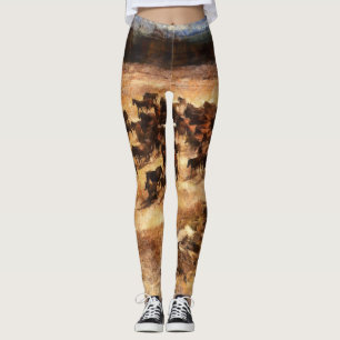 Wild Horses: Artistic Animal Majesty. Leggings