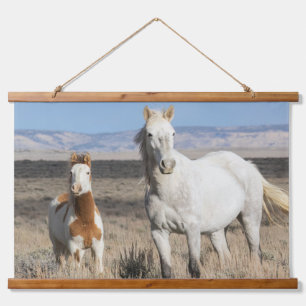 Wild Horses at Home in the Sandwash Basin Hanging Tapestry