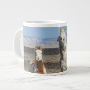 Wild Horses at Home in the Sandwash Basin Large Coffee Mug