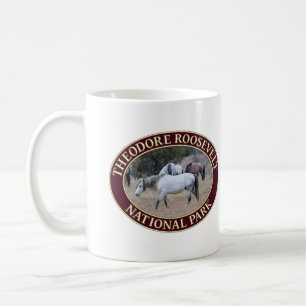 Wild Horses at Theodore Roosevelt National Park Coffee Mug