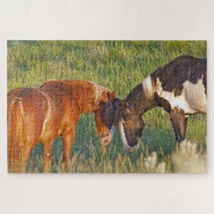 Wild Horses at Theodore Roosevelt National Park Jigsaw Puzzle
