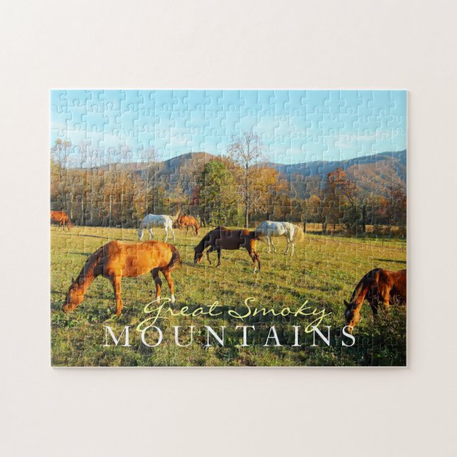 Wild Horses - Cades Cove - toy puzzle (Horizontal)