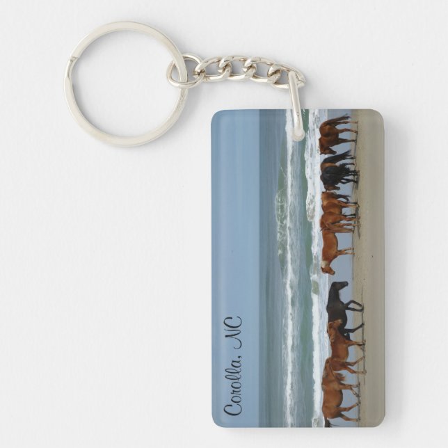 Wild Horses Corolla NC Key Ring (Front)