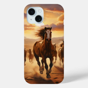 Wild Horses Desert iPhone 15 Case