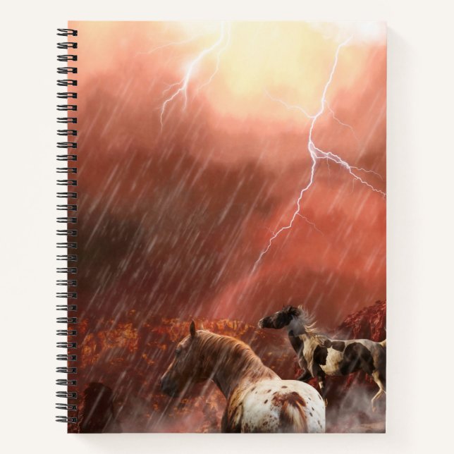 WILD HORSES DESERT STORM NOTEBOOK (Front)