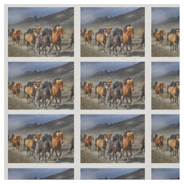 Wild Horses Fabric (Swatch)