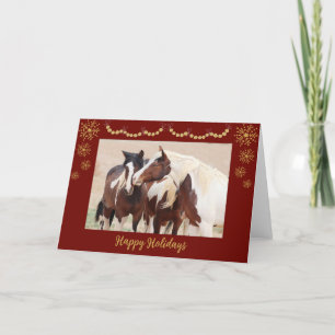 Wild Horses Holiday Card