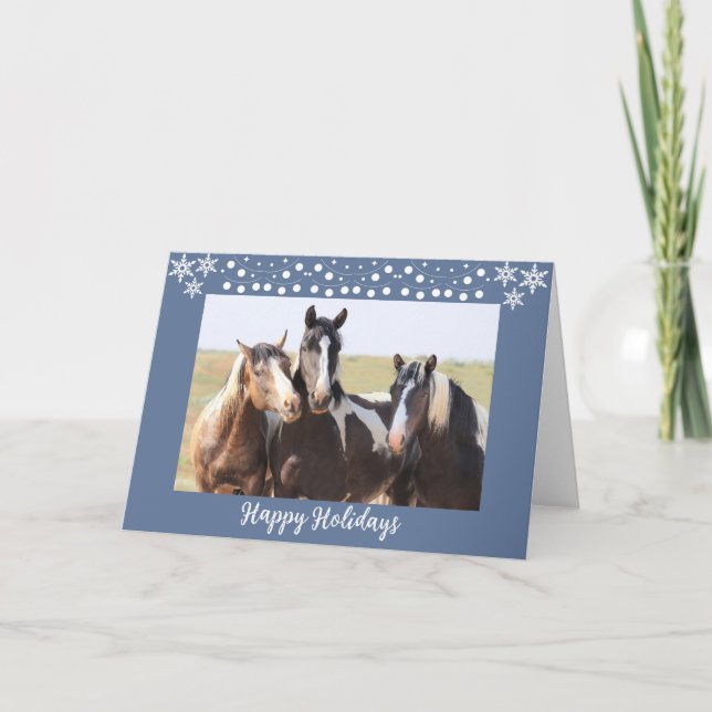 Wild Horses Holiday Card (Front)