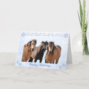 Wild Horses Holiday Card