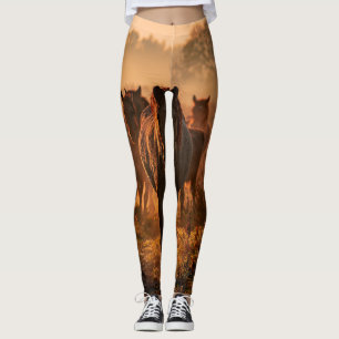 Wild Horses: Intense Gaze Encounter Leggings