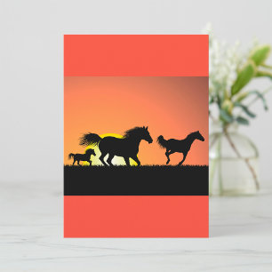 Wild Horses Invitation