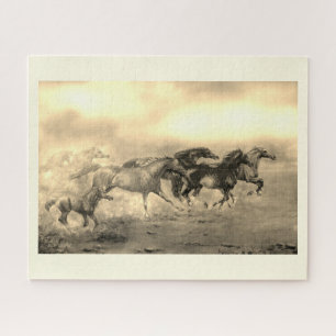 Wild horses jigsaw puzzle