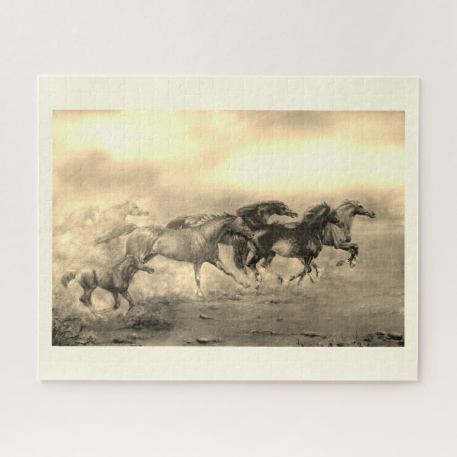 Wild horses jigsaw puzzle (Horizontal)