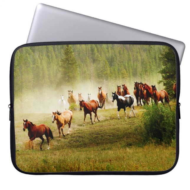 Wild Horses Laptop Sleeve (Front)