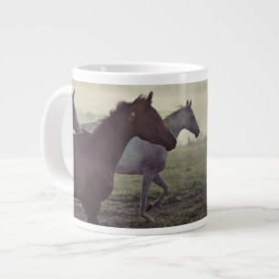 Wild horses large coffee mug