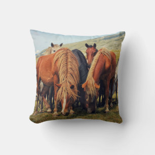 Wild Horses Livno Nature Scene Cushion