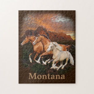 Wild Horses Montana Jigsaw Puzzle