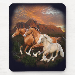 wild Horses Mouse Mat