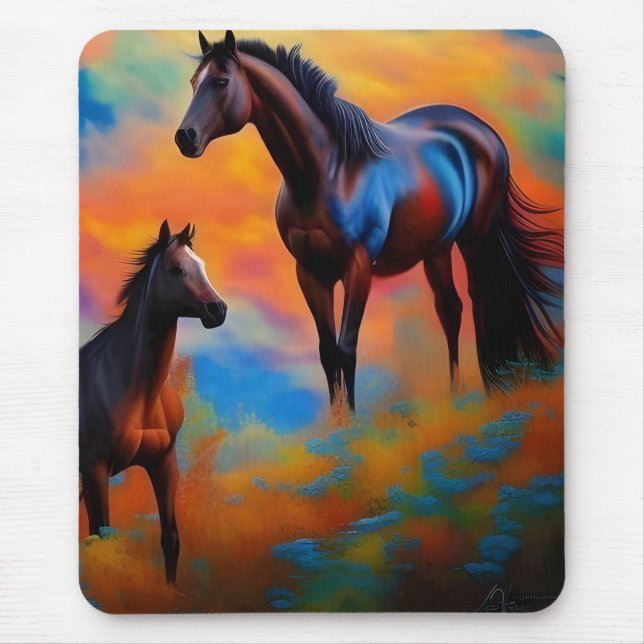 Wild Horses  Mouse Mat (Front)