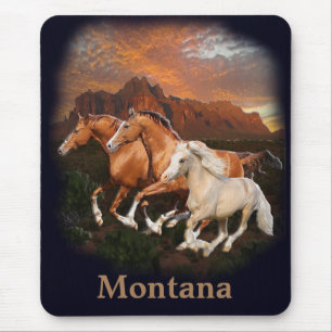 wild Horses Mouse Mat